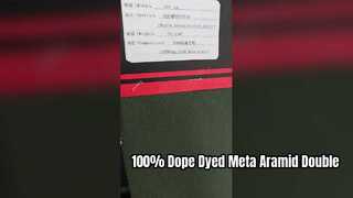 Tejido de punto de doble costilla de meta aramida teñido con droga 100%