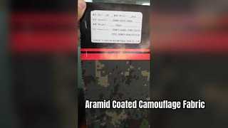 Tela de camuflaje recubierta de aramida