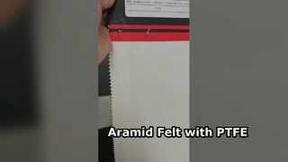 Fieltro de aramida de 160 g/m² laminado con PTFE