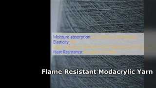 Solución textil resistente al fuego de hilo modacrílico de primera calidad