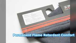 Tejido retardante de llama inherente y duradero para ropa de trabajo