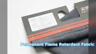 Tejido retardante de llama inherente y duradero para ropa de trabajo
