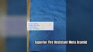 Material resistente al fuego de alto rendimiento de tela de metaaramida