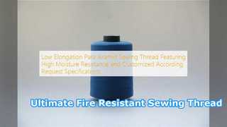 Hilo de coser de alta resistencia de Para Aramid resistente al fuego