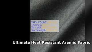 Tela de fibra de aramida de alto rendimiento Tejido resistente al calor