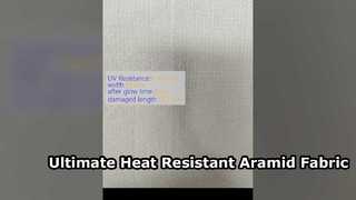 Lo último en tejido de metaaramida para equipo de seguridad resistente al calor