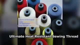 Hilo de coser industrial de aramida Fuerza resistente al calor