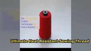 Fuerza industrial a prueba de calor del hilo de coser de Para Aramid