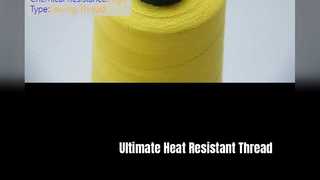 Hilo de coser de para-aramida resistente, adecuado para la fabricación de trajes de bombero y equipos de protección para altas temperaturas