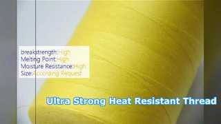 Hilo de coser resistente de Para Aramid resistente al calor