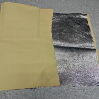 El color natural el 100% Para Aramid aluminizó tejer del satén de la tela