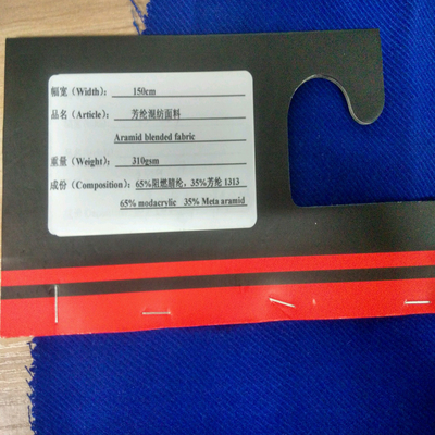 paño de la fibra de Aramid de la anchura del 150cm con resistencia química del hilado de giro buena