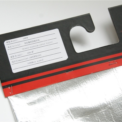 Tela del G/M Para Aramid de la prenda impermeable 500 con la capa de aluminio