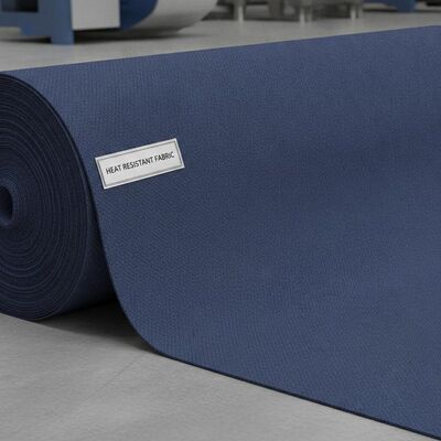 Tejido resistente al calor azul de la marina 200 gramos Material duradero adecuado para aplicaciones industriales y ropa de protección