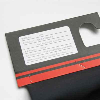 ignífugo excelente llano de la tela de materia textil de Aramid de la parada del rasgón 205gsm