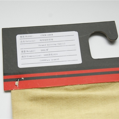 El corte anti y Para resistentes al fuego Aramid hicieron punto grueso de la tela 0.8m m
