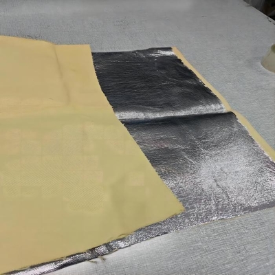 El color natural el 100% Para Aramid aluminizó tejer del satén de la tela