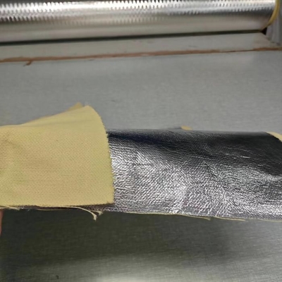 El color natural el 100% Para Aramid aluminizó tejer del satén de la tela