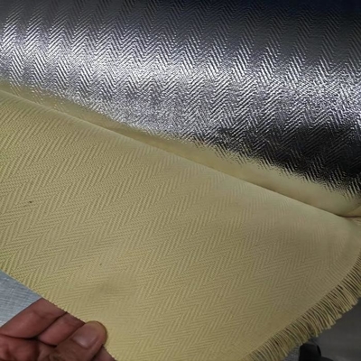 La raspa de arenque que tejía el 100% Para Aramid aluminizó la tela