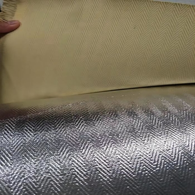 La raspa de arenque que tejía el 100% Para Aramid aluminizó la tela