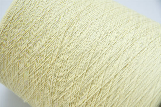 66 TEX Para Aramid Fiber Yarn Ne18/2 amarillo crudo para los guantes resistentes cortados