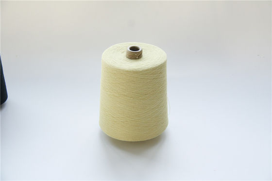 66 TEX Para Aramid Fiber Yarn Ne18/2 amarillo crudo para los guantes resistentes cortados