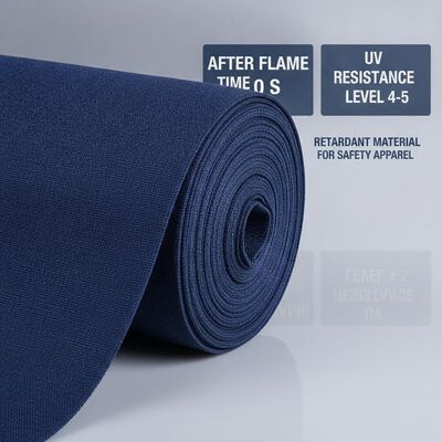Después del tiempo de llama 0 S Tela azul marino de metaaramida Nivel de resistencia a los rayos UV 4 5 Material retardante de llama para ropa de seguridad