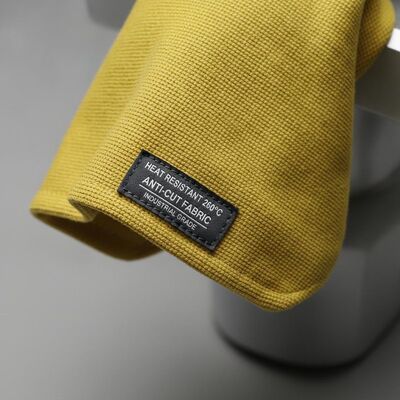 Tejido amarillo antirroto resistente al calor, de 260 grados, diseñado para equipos de protección industrial, ropa de seguridad y ropa de trabajo duradera