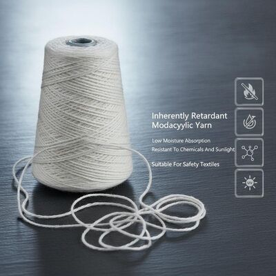 Indirectamente retardante de llama Hijo modacrílico de baja absorción de humedad Resistente a los productos químicos y a la luz solar Adecuado para textiles de seguridad