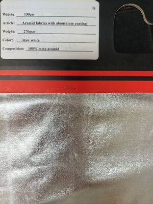 Tejido Meta Aramid Azul Marino Tejido Sarga Protege Ropa Ofreciendo Excelente Resistencia al Calor y Propiedades Ignífugas
