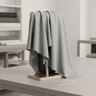 Tejido mezclado con modacrílico FR con 68% de modacrílico + 29% de viscosa FR + 3% de spandex para resistencia a la llama < 2 segundos y 240 g de peso