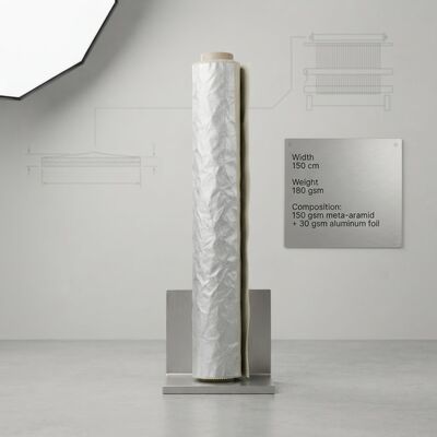 Tejido de meta-aramida de papel de aluminio con resistencia al calor, retardante de llama y longitud personalizada
