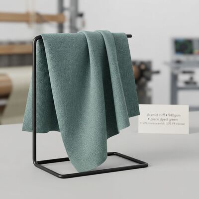 Tejido de puño ignífugo de aramida de 940 g/m² con alta resistencia a la abrasión y a los productos químicos para prendas ignífugas