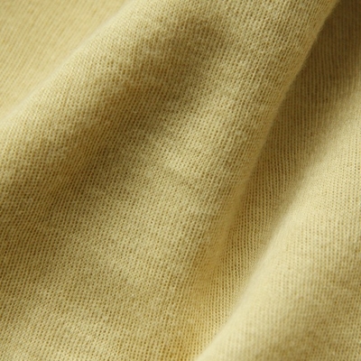 Amarillo crudo de la tela de EN388 200gsm el 100% Para Aramid para los guantes cortados antis el 1.6m el 1.8m