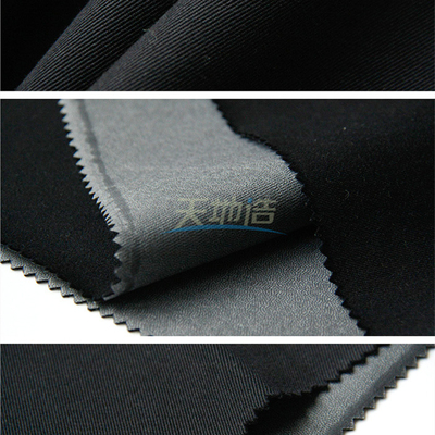 Tela negra 93/5/2 de la fibra de Aramid de la meta 280gsm con la capa de la PU