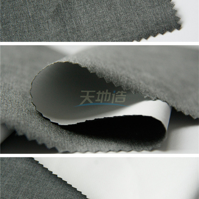 Grey Meta Aramid Fiber Cloth con PTFE 150gsm para la guarnición de la ropa de la lucha contra el fuego