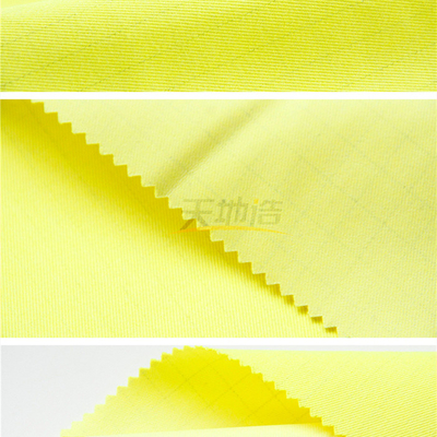 280gsm tela Modacrylic Fluorescrnt Ne24/2 amarillo En11612