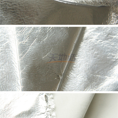 Paño impermeable de la fibra de Aramid de la meta con la capa de aluminio 260gsm