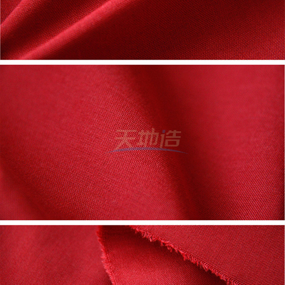 Tela viscosa roja 240gsm de Aramid para la ropa protectora