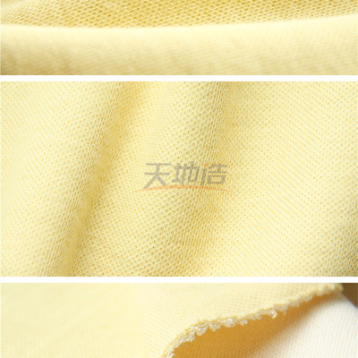 la tela hecha punto aramid de 320gsm 50%Para Aramid 50%meta cortó guantes de la resistencia