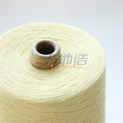 Hilado Ne20/2 amarillo crudo del 100% Para Aramid