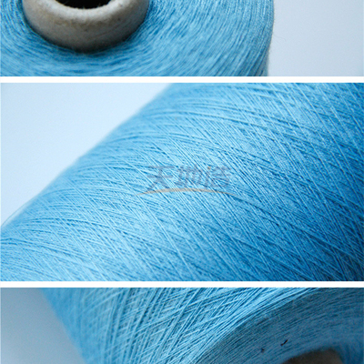 Ne33/2 la meta Aramid mezcló el azul de cielo del hilado para la sustancia química del aceite