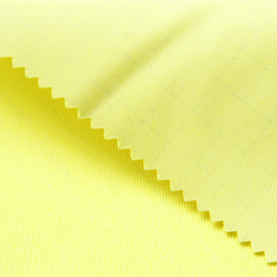 amarillo fluorescente de la tela antiestática Modacrylic del algodón 300gsm para la ropa protectora