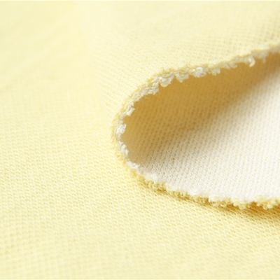 Tela hecha punto Aramid doble de la meta de la cara el 50% Para Aramid el 50% cruda para los guantes cortados de la resistencia