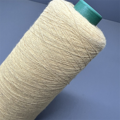 66 TEX Para Aramid Fiber Yarn Ne18/2 amarillo crudo para los guantes resistentes cortados