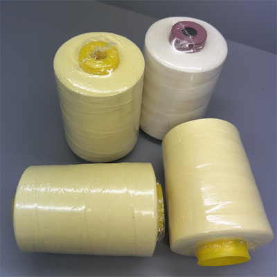 60 TEX Ne 30/3 amarillo crudo del hilo de coser de Para Aramid con de alta resistencia