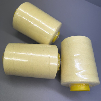 Amarillo crudo de coser del hilo NFPA1971 de Ne20/3 Para Aramid para la banda transportadora industrial