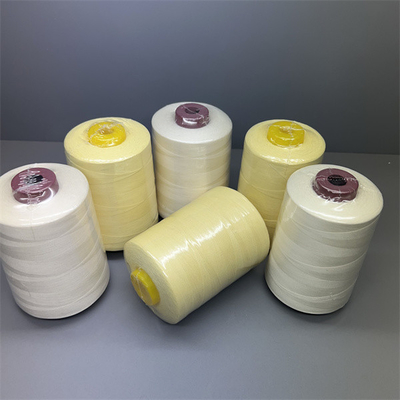 Cuerda amarilla cruda de la cortina del hilo de coser de NFPA1971 Para Aramid